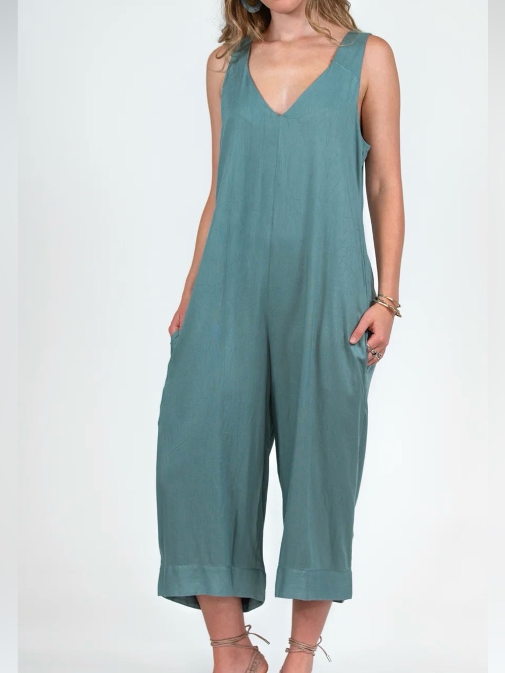 Violet Fish Mistle Jumpsuit Ocean